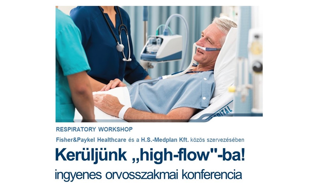 Kerüljünk „high-flow”-ba! Ingyenes orvosszakmai konferencia, külföldi előadókkal.